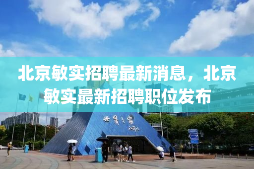 北京敏实招聘最新消息，北京敏实最新招聘职位发布