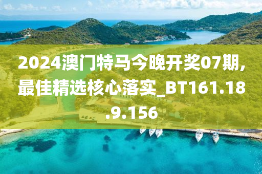 2024澳门特马今晚开奖07期,最佳精选核心落实_BT161.18.9.156