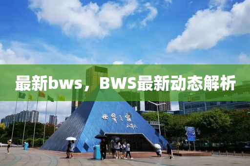 最新bws，BWS最新动态解析