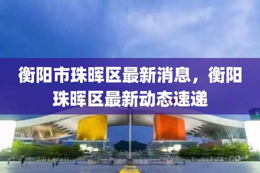 衡阳市珠晖区最新消息，衡阳珠晖区最新动态速递