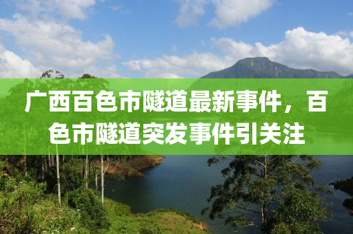 广西百色市隧道最新事件，百色市隧道突发事件引关注