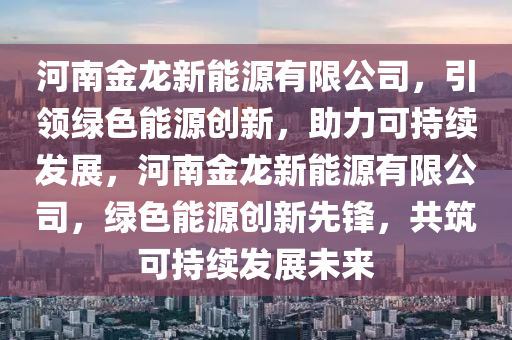 河南金龙新能源有限公司，引领绿色能源创新，助力可持续发展，河南金龙新能源有限公司，绿色能源创新先锋，共筑可持续发展未来