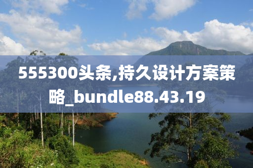 555300头条,持久设计方案策略_bundle88.43.19