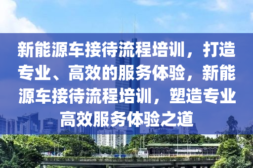 新能源车接待流程培训，打造专业、高效的服务体验，新能源车接待流程培训，塑造专业高效服务体验之道