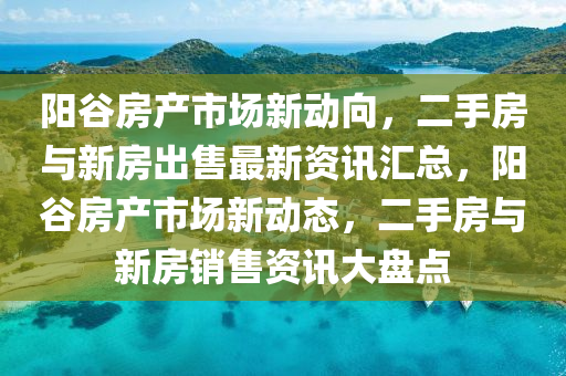 阳谷房产市场新动向，二手房与新房出售最新资讯汇总，阳谷房产市场新动态，二手房与新房销售资讯大盘点