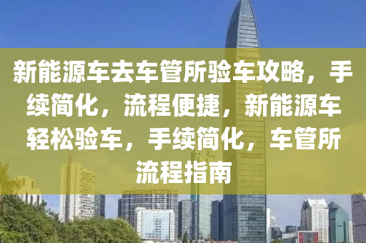 新能源车去车管所验车攻略，手续简化，流程便捷，新能源车轻松验车，手续简化，车管所流程指南