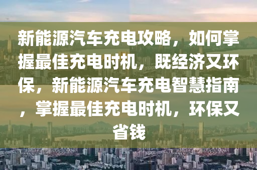 新能源汽车充电攻略，如何掌握最佳充电时机，既经济又环保，新能源汽车充电智慧指南，掌握最佳充电时机，环保又省钱