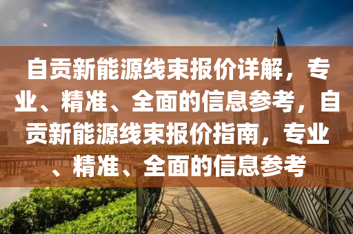 自贡新能源线束报价详解，专业、精准、全面的信息参考，自贡新能源线束报价指南，专业、精准、全面的信息参考