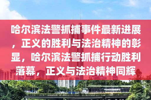 哈尔滨法警抓捕事件最新进展，正义的胜利与法治精神的彰显，哈尔滨法警抓捕行动胜利落幕，正义与法治精神同辉