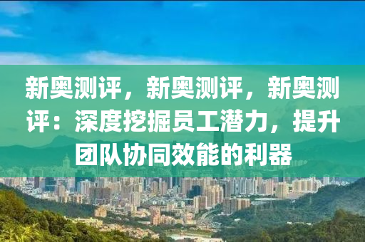 新奥测评，新奥测评，新奥测评：深度挖掘员工潜力，提升团队协同效能的利器