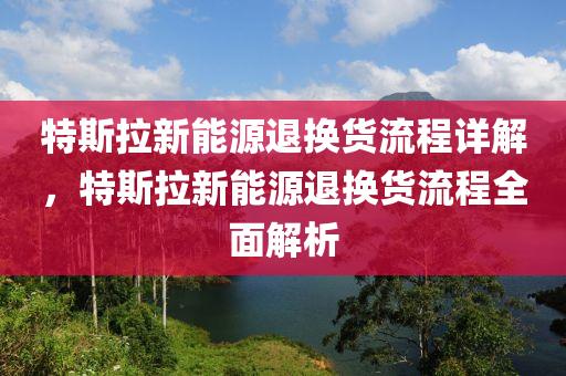 特斯拉新能源退换货流程详解，特斯拉新能源退换货流程全面解析