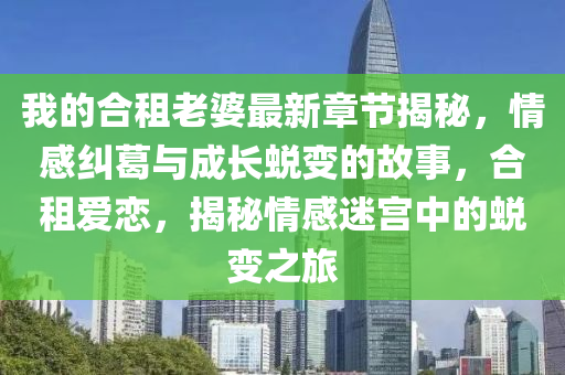 我的合租老婆最新章节揭秘，情感纠葛与成长蜕变的故事，合租爱恋，揭秘情感迷宫中的蜕变之旅