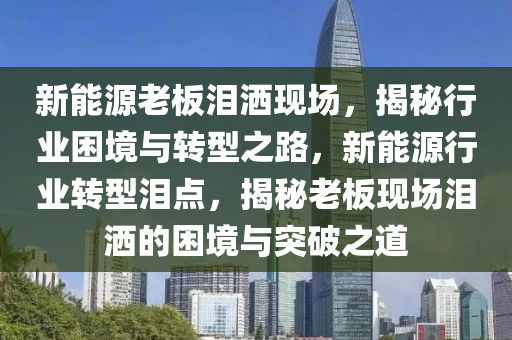 新能源老板泪洒现场，揭秘行业困境与转型之路，新能源行业转型泪点，揭秘老板现场泪洒的困境与突破之道