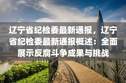 辽宁省纪检委最新通报，辽宁省纪检委最新通报概述：全面展示反腐斗争成果与挑战