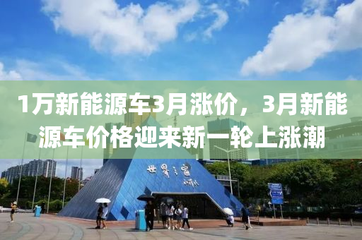 1万新能源车3月涨价，3月新能源车价格迎来新一轮上涨潮