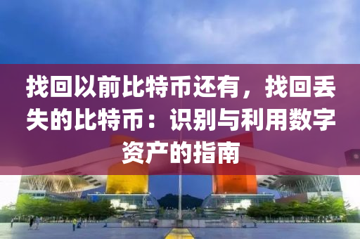 找回以前比特币还有，找回丢失的比特币：识别与利用数字资产的指南