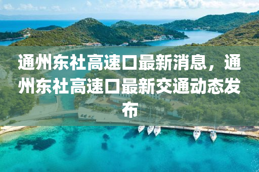 通州东社高速口最新消息，通州东社高速口最新交通动态发布