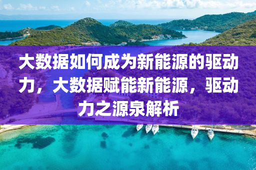 大数据如何成为新能源的驱动力，大数据赋能新能源，驱动力之源泉解析