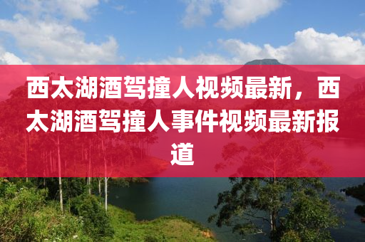 西太湖酒驾撞人视频最新，西太湖酒驾撞人事件视频最新报道