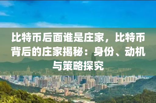 比特币后面谁是庄家，比特币背后的庄家揭秘：身份、动机与策略探究