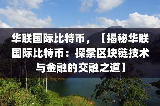 华联国际比特币，【揭秘华联国际比特币：探索区块链技术与金融的交融之道】