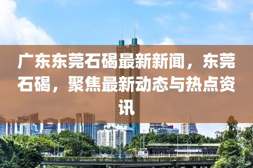 广东东莞石碣最新新闻，东莞石碣，聚焦最新动态与热点资讯