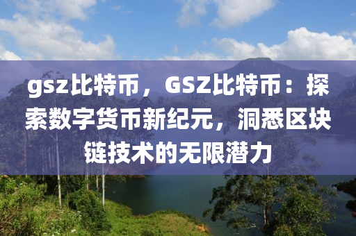 gsz比特币，GSZ比特币：探索数字货币新纪元，洞悉区块链技术的无限潜力