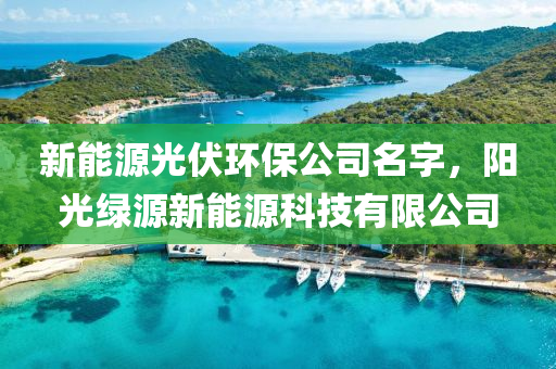 新能源光伏环保公司名字，阳光绿源新能源科技有限公司