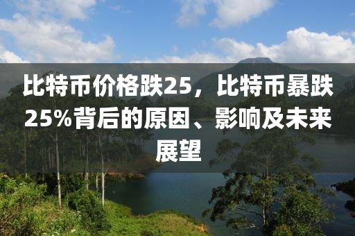 比特币价格跌25，比特币暴跌25%背后的原因、影响及未来展望