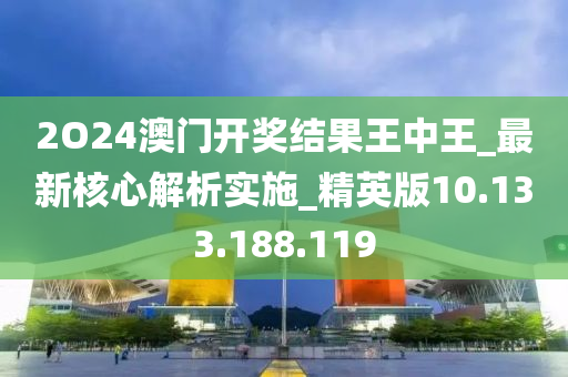 2O24澳门开奖结果王中王_最新核心解析实施_精英版10.133.188.119