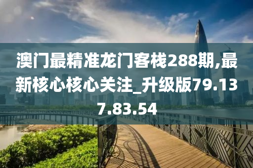 澳门最精准龙门客栈288期,最新核心核心关注_升级版79.137.83.54