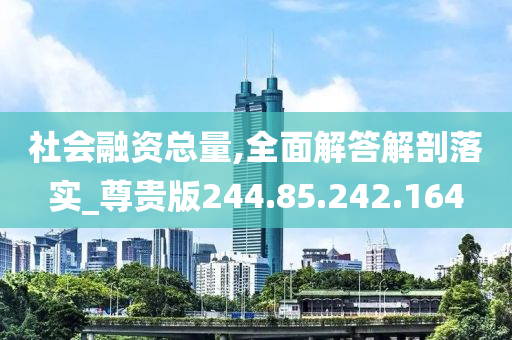 社会融资总量,全面解答解剖落实_尊贵版244.85.242.164