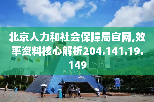 北京人力和社会保障局官网,效率资料核心解析204.141.19.149