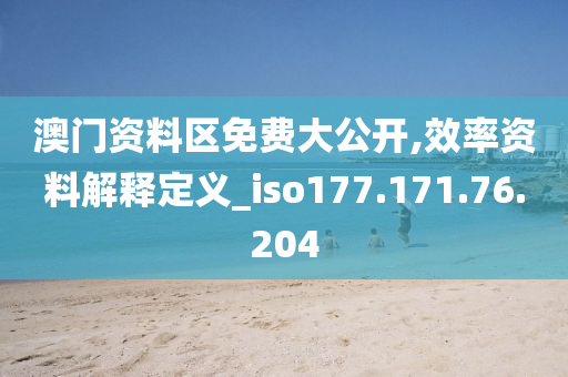 澳门资料区免费大公开,效率资料解释定义_iso177.171.76.204