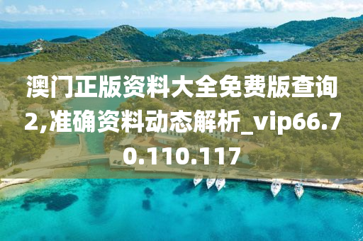 澳门正版资料大全免费版查询2,准确资料动态解析_vip66.70.110.117