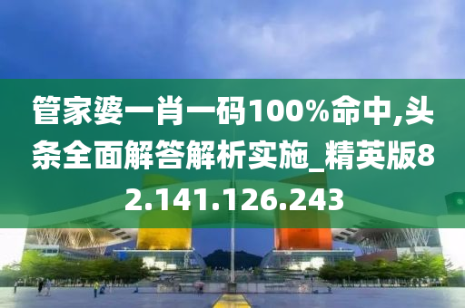 管家婆一肖一码100%命中,头条全面解答解析实施_精英版82.141.126.243