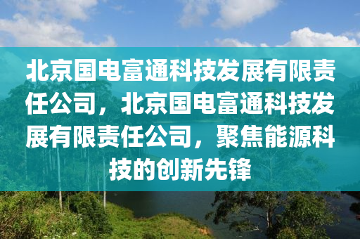 北京国电富通科技发展有限责任公司，北京国电富通科技发展有限责任公司，聚焦能源科技的创新先锋