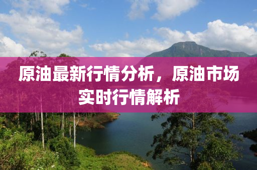 原油最新行情分析，原油市场实时行情解析