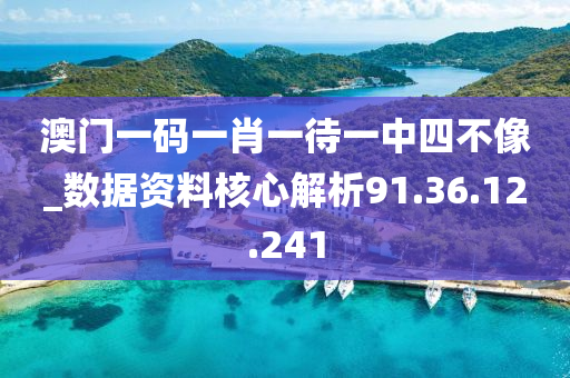 澳门一码一肖一待一中四不像_数据资料核心解析91.36.12.241