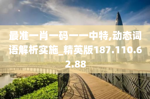 最准一肖一码一一中特,动态词语解析实施_精英版187.110.62.88