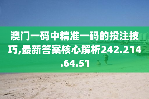 澳门一码中精准一码的投注技巧,最新答案核心解析242.214.64.51