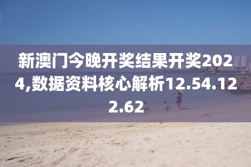 新澳门今晚开奖结果开奖2024,数据资料核心解析12.54.122.62