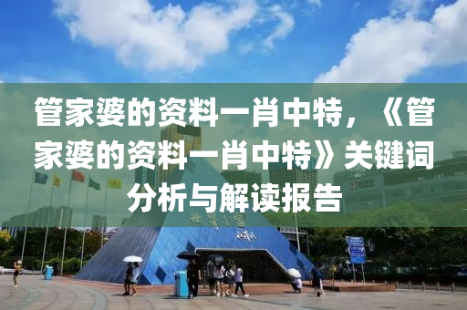 管家婆的资料一肖中特，《管家婆的资料一肖中特》关键词分析与解读报告