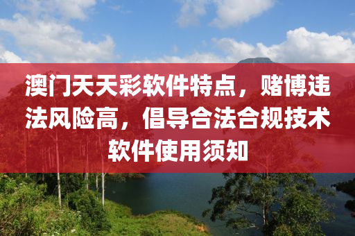 澳门天天彩软件特点，赌博违法风险高，倡导合法合规技术软件使用须知