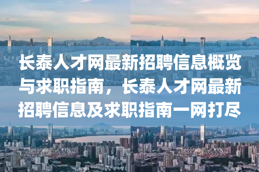 长泰人才网最新招聘信息概览与求职指南，长泰人才网最新招聘信息及求职指南一网打尽