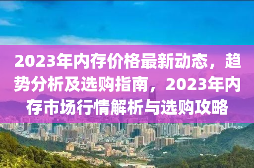 2023年內(nèi)存價格最新動態(tài)，趨勢分析及選購指南，2023年內(nèi)存市場行情解析與選購攻略