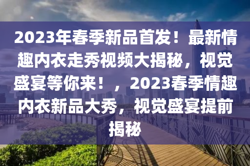 2023年春季新品首發(fā)！最新情趣內(nèi)衣走秀視頻大揭秘，視覺盛宴等你來！，2023春季情趣內(nèi)衣新品大秀，視覺盛宴提前揭秘