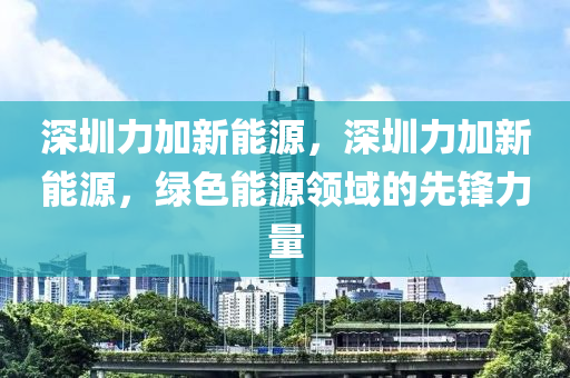 深圳力加新能源，深圳力加新能源，绿色能源领域的先锋力量