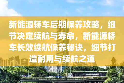 新能源轎車后期保養(yǎng)攻略，細節(jié)決定續(xù)航與壽命，新能源轎車長效續(xù)航保養(yǎng)秘訣，細節(jié)打造耐用與續(xù)航之道