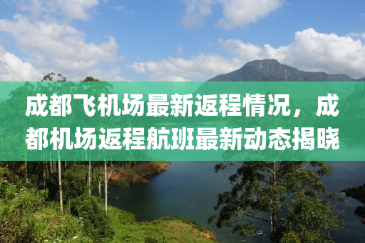 成都飛機場最新返程情況，成都機場返程航班最新動態(tài)揭曉